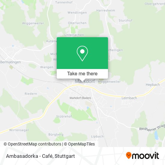 Ambasadorka - Café map