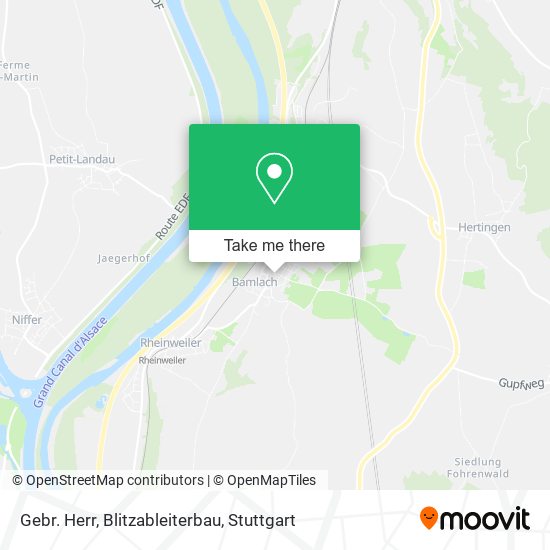 Карта Gebr. Herr, Blitzableiterbau