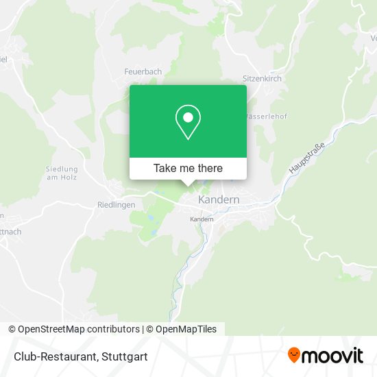 Club-Restaurant map