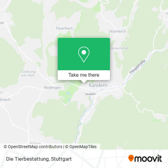 Die Tierbestattung map