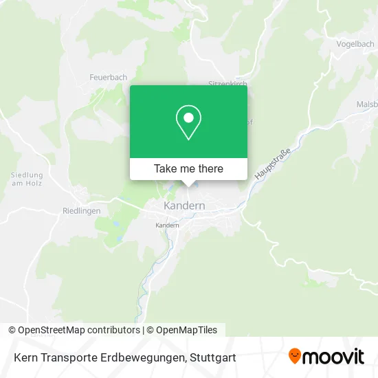 Карта Kern Transporte Erdbewegungen