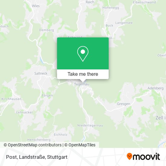 Post, Landstraße map