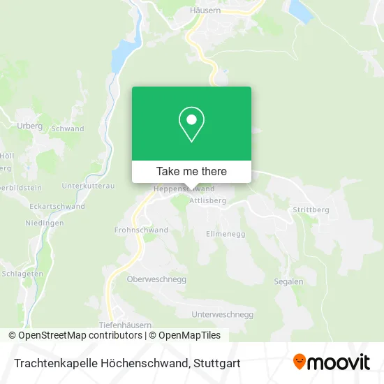 Карта Trachtenkapelle Höchenschwand