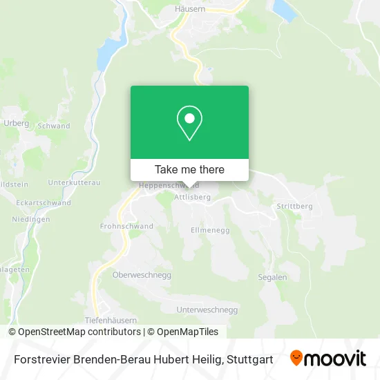 Карта Forstrevier Brenden-Berau Hubert Heilig