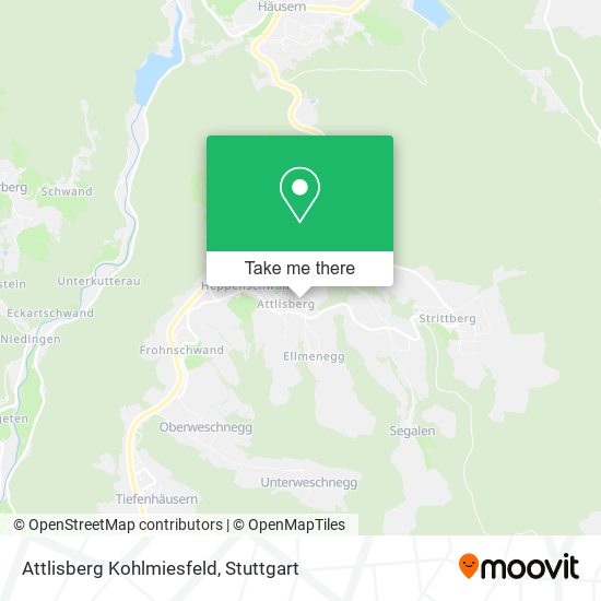 Attlisberg Kohlmiesfeld map