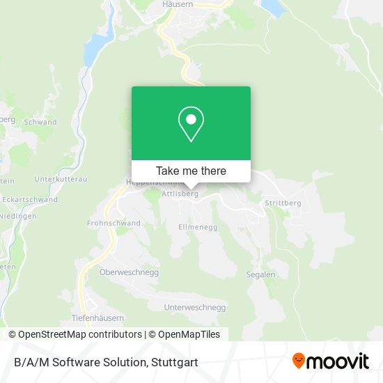 B/A/M Software Solution map