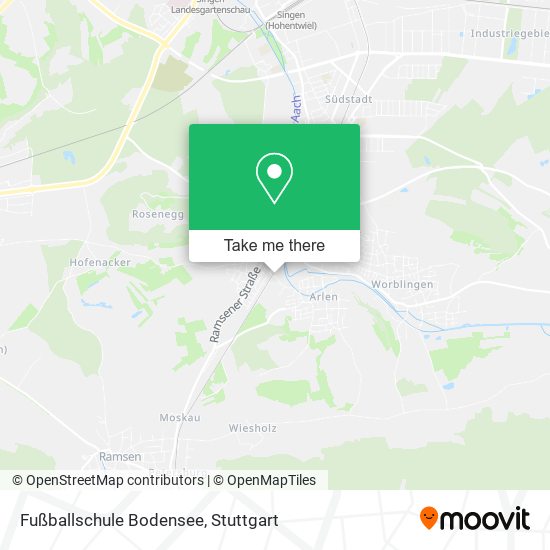 Fußballschule Bodensee map