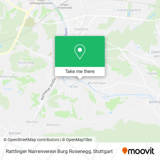 Rattlinger Narrenverein Burg Rosenegg map