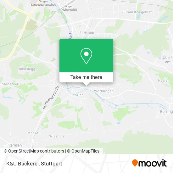 Карта K&U Bäckerei