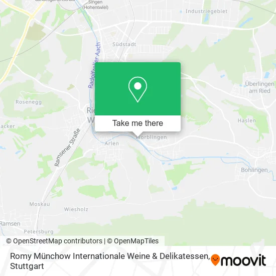 Карта Romy Münchow Internationale Weine & Delikatessen