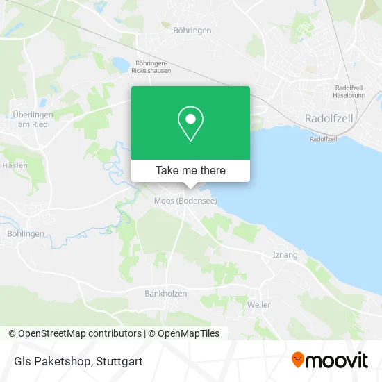 Gls Paketshop map