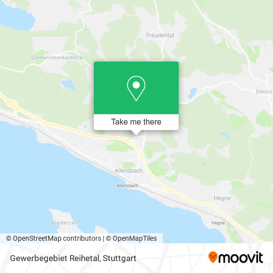 Карта Gewerbegebiet Reihetal