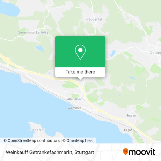 Карта Weinkauff Getränkefachmarkt