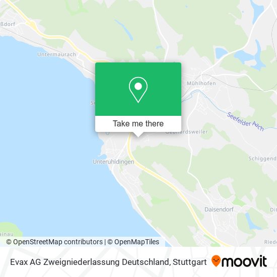 Evax AG Zweigniederlassung Deutschland map