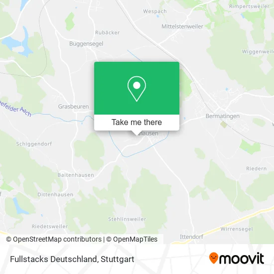 Карта Fullstacks Deutschland
