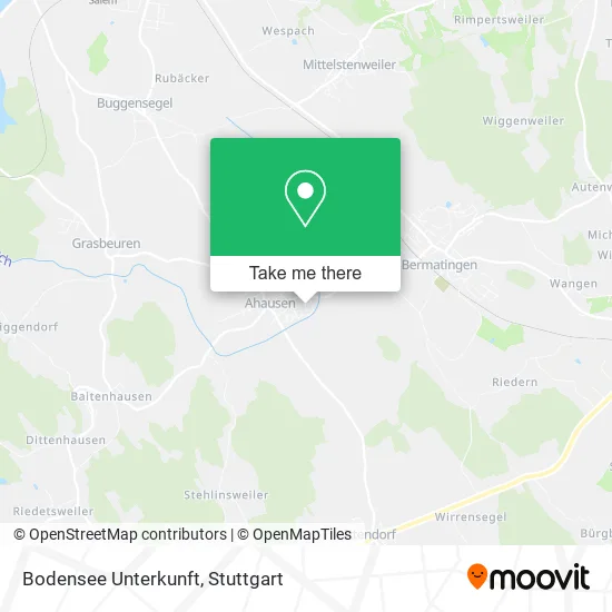 Карта Bodensee Unterkunft