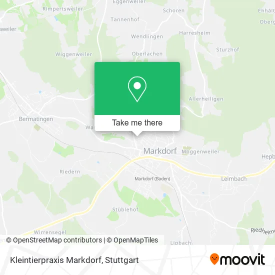 Карта Kleintierpraxis Markdorf