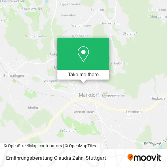 Карта Ernährungsberatung Claudia Zahn