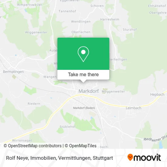 Rolf Neye, Immobilien, Vermittlungen map