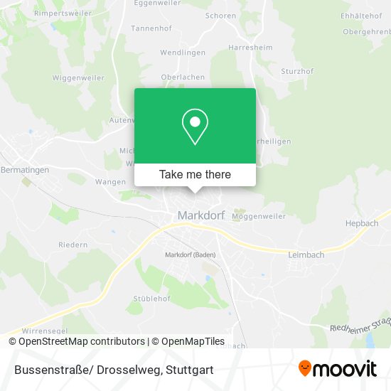 Bussenstraße/ Drosselweg map