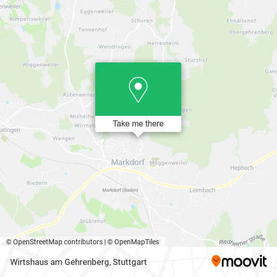 Карта Wirtshaus am Gehrenberg
