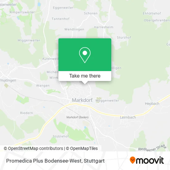 Карта Promedica Plus Bodensee-West