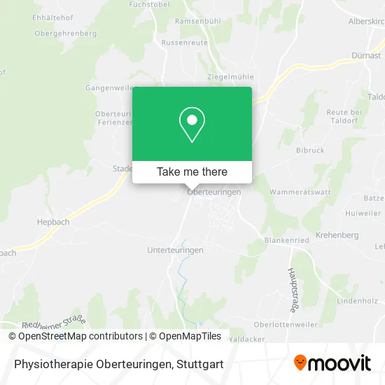 Карта Physiotherapie Oberteuringen