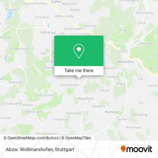 Карта Abzw. Wollmarshofen