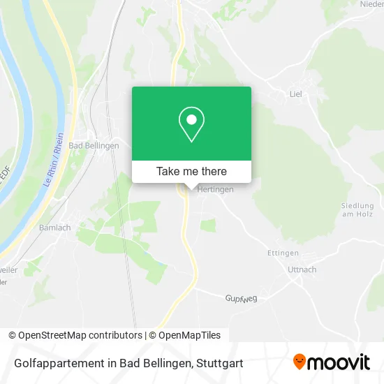 Карта Golfappartement in Bad Bellingen