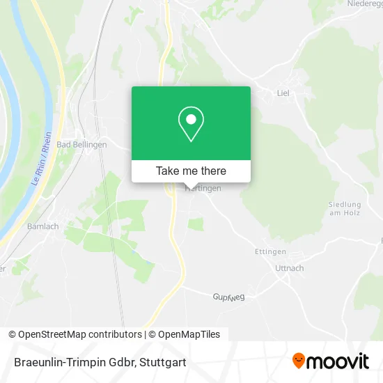 Карта Braeunlin-Trimpin Gdbr