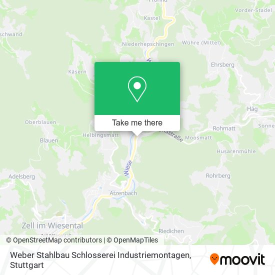 Карта Weber Stahlbau Schlosserei Industriemontagen