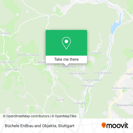 Büchele Erdbau and Objekte map