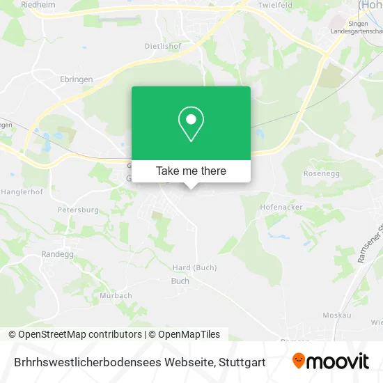 Карта Brhrhswestlicherbodensees Webseite