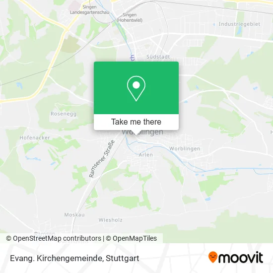 Карта Evang. Kirchengemeinde