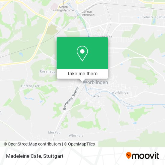 Madeleine Cafe map