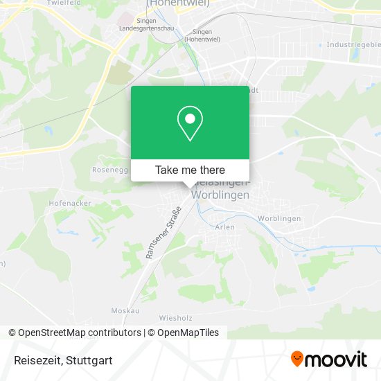 Карта Reisezeit