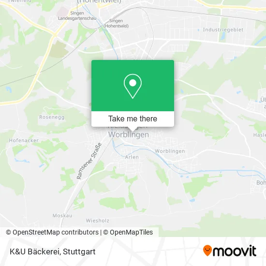 Карта K&U Bäckerei