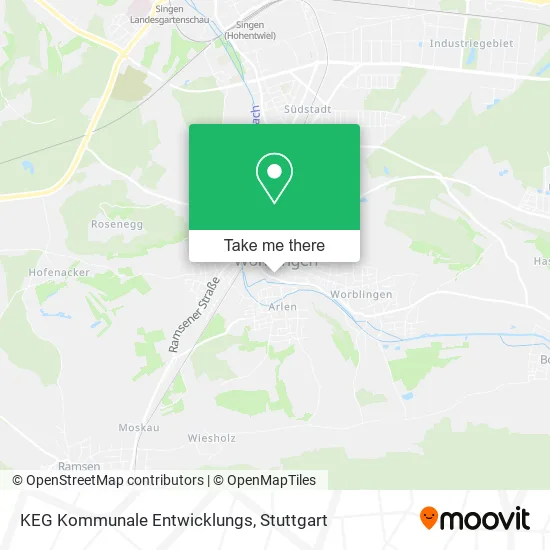 Карта KEG Kommunale Entwicklungs