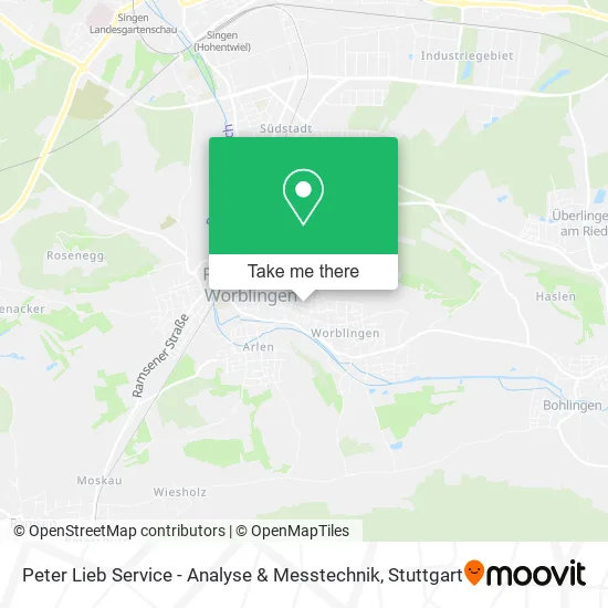 Карта Peter Lieb Service - Analyse & Messtechnik