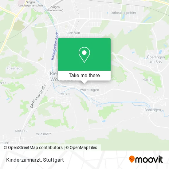 Карта Kinderzahnarzt