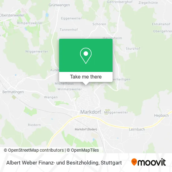 Карта Albert Weber Finanz- und Besitzholding