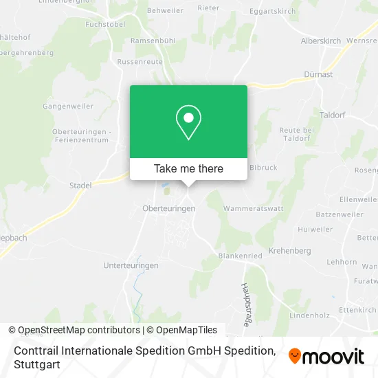 Карта Conttrail Internationale Spedition GmbH Spedition