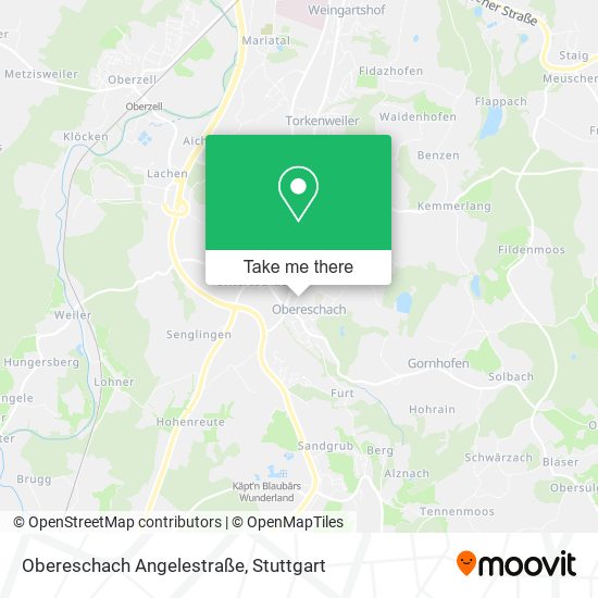 Obereschach Angelestraße map