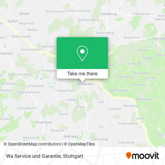 Карта Wa Service und Garantie