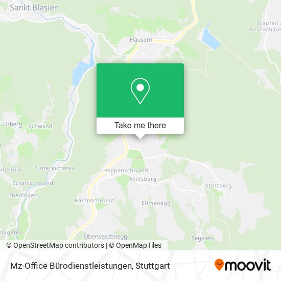 Mz-Office Bürodienstleistungen map