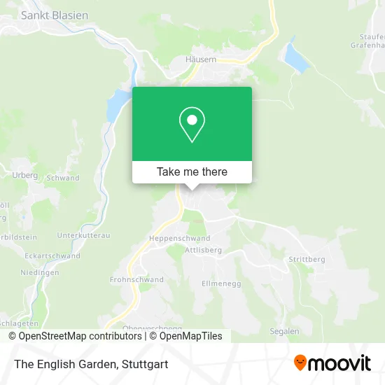 The English Garden map