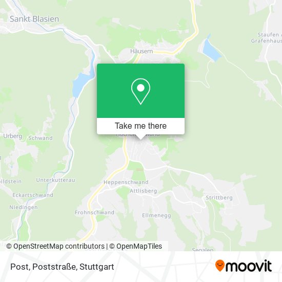 Post, Poststraße map