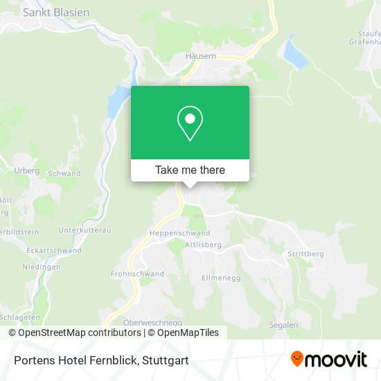 Portens Hotel Fernblick map