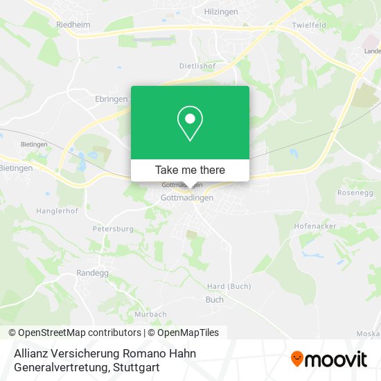 Allianz Versicherung Romano Hahn Generalvertretung map