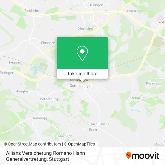 Карта Allianz Versicherung Romano Hahn Generalvertretung